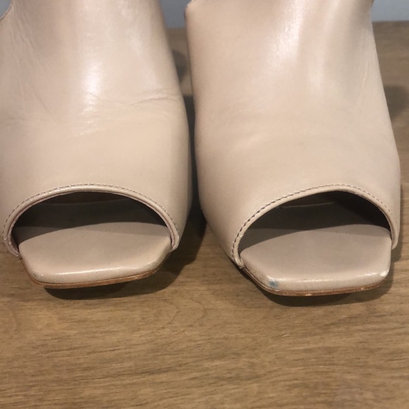 Pure Navy tam block mule heels - Picture 3 of 7